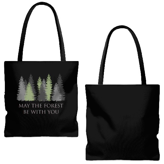 May The Forest Be With You Tote Bags (AOP)