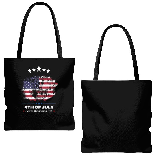 4th Of July Suck It England George Washington 1776 Tote Bags (AOP)