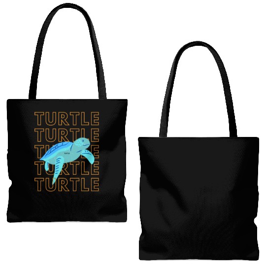 Sea Turtle Doodle Tote Bags (AOP)