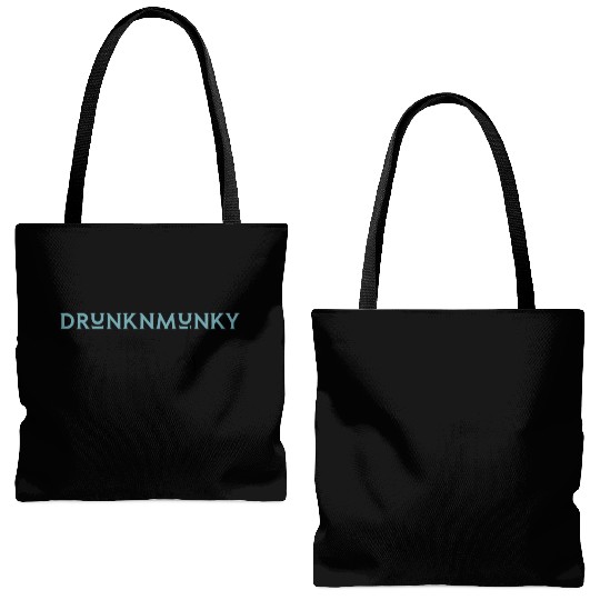 DESIGNdrunknmunky s drunk monkey Tote Bags (AOP)