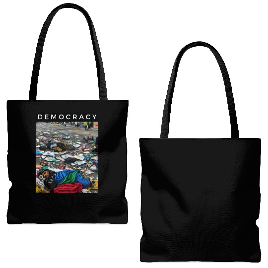 Forgotten Voices: The Democracy of the Streets Tote Bags (AOP)