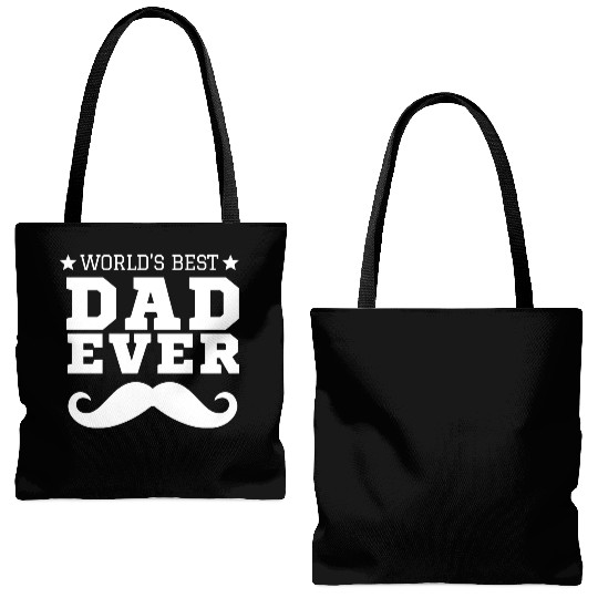 World s Best Dad Ever Tote Bags (AOP)