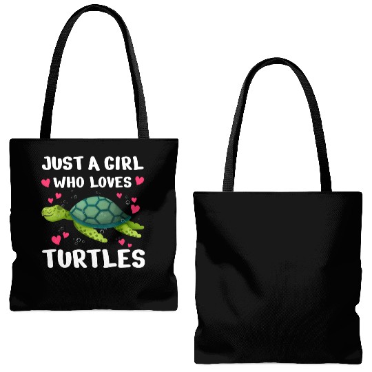 Funny Sea Turtle Turtle Lover Ocean Turtles Tote Bags (AOP)