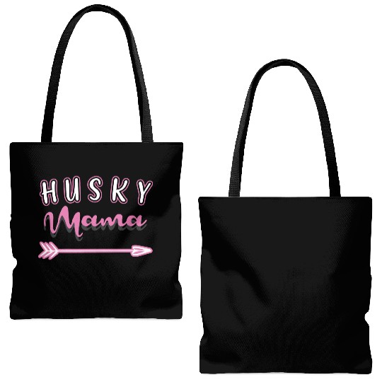 Siberian Husky Owner Mothers Day Husky Mama Tote Bags (AOP)