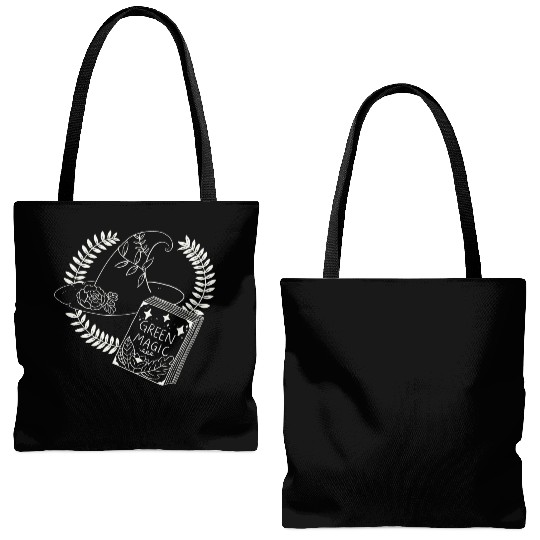 Green Magic Plants Tote Bags (AOP)