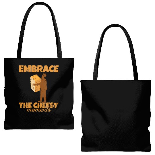 Embrace the cheesy moments - Cheese Tote Bags (AOP)