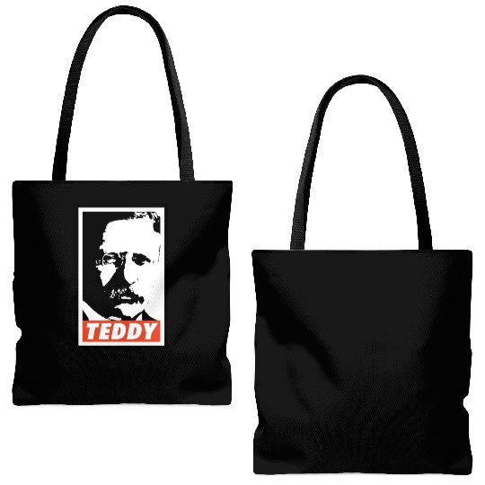Teddy Roosevelt Tote Bags (AOP)