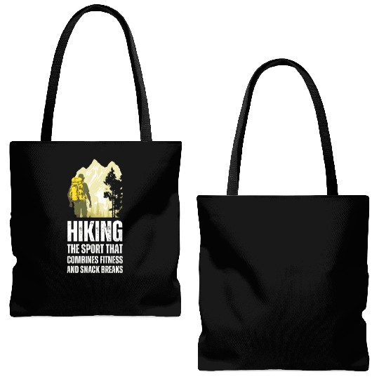 Hiking The Sport That Combines Fitness And Snack Tote Bags (AOP)