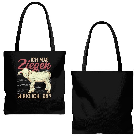 I really like goats ok farm animal goat Tote Bags (AOP)