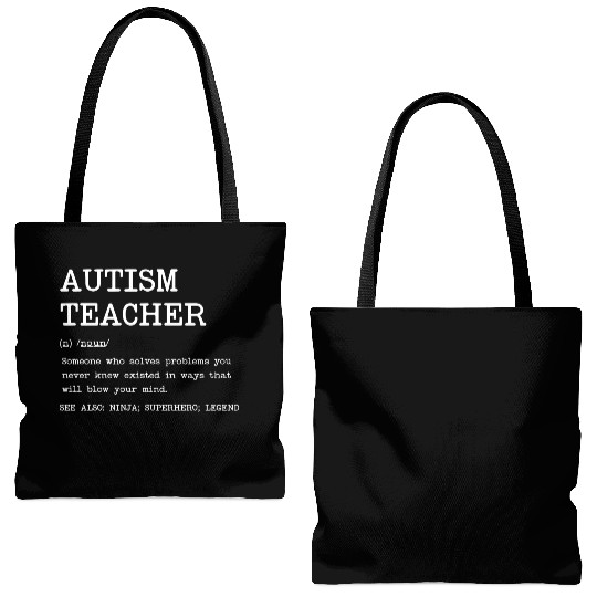 Autism Teacher Definition Design Copy Copy Tote Bags (AOP)