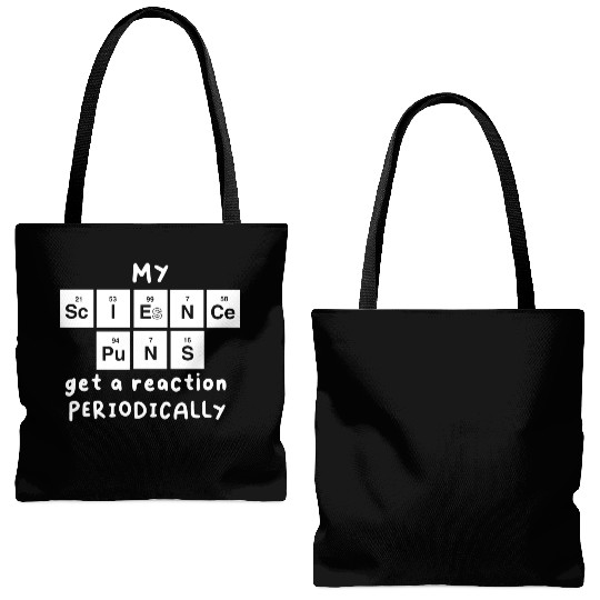 Science Puns Tote Bags (AOP)