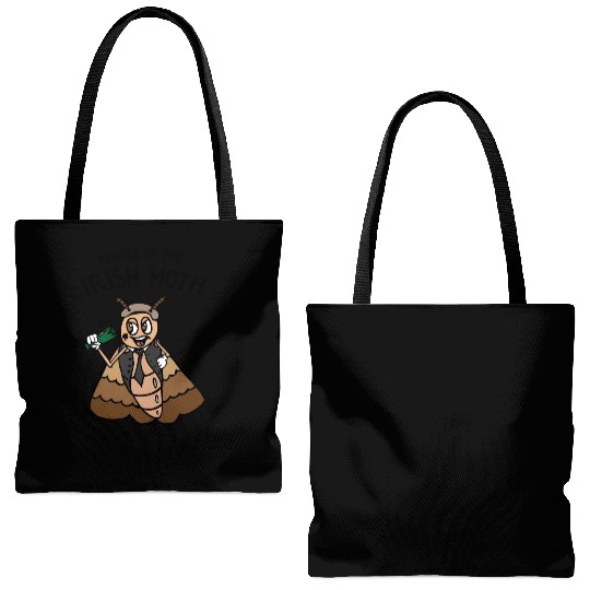 Beware Of The Irish Moth Mob Tote Bags (AOP)