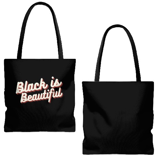 Black is Beautiful Tote Bags (AOP)