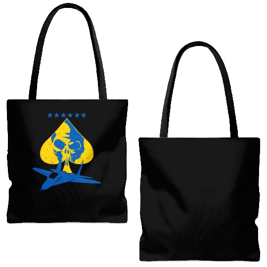 The Ghost Of Kyiv Kiev Ukraine Ace Fighter Pilot Tote Bags (AOP)