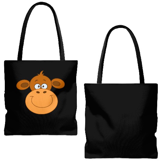 Monkey Face Tote Bags (AOP)