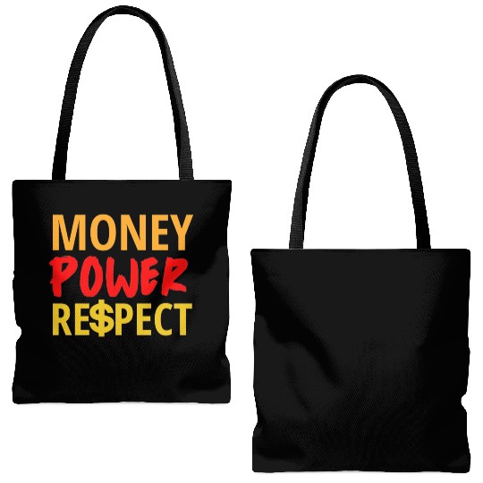 Money Power Respect Tote Bags (AOP)