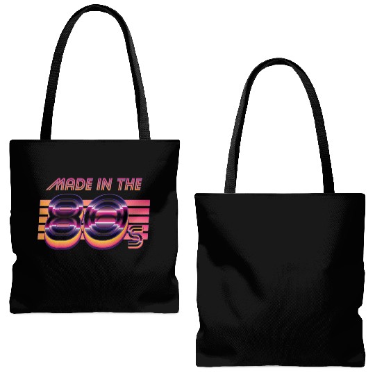 Retrowave Made In The 80s Tote Bags (AOP)