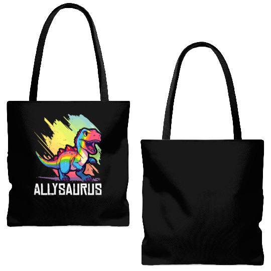 Dinosaur LGBT Transgender Lesbian Gay Community Tote Bags (AOP)