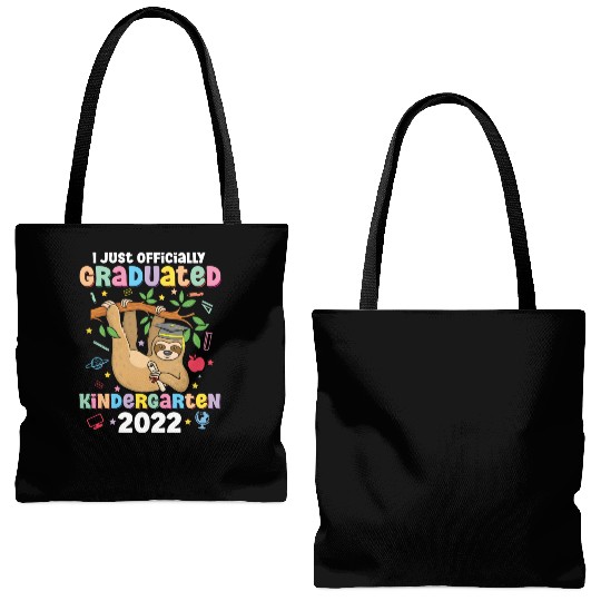 Happy Last Day Of School Kid Teacher Cute Sloth Tote Bags (AOP)