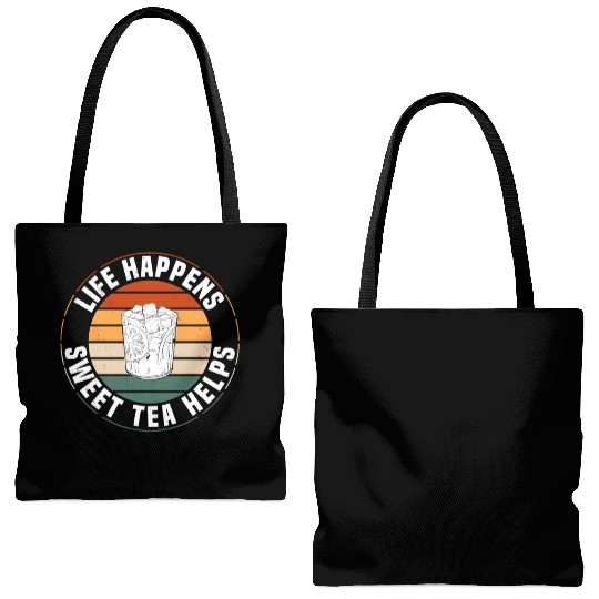 Great Sweet Tea Saying Tote Bags (AOP)