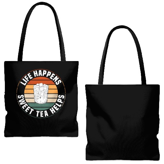 Great Sweet Tea Saying Tote Bags (AOP)