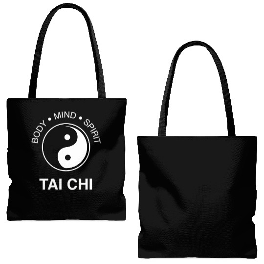 Tai Chi For Mind Body Wellness Yin Yang Tote Bags (AOP)