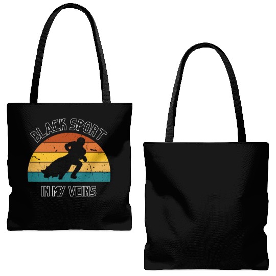 BLACK SPORT, SPEEDWAY Tote Bags (AOP)
