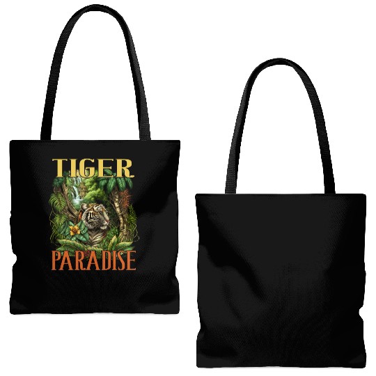 Tiger Paradise Jungle for a Tiger lovers Tote Bags (AOP)