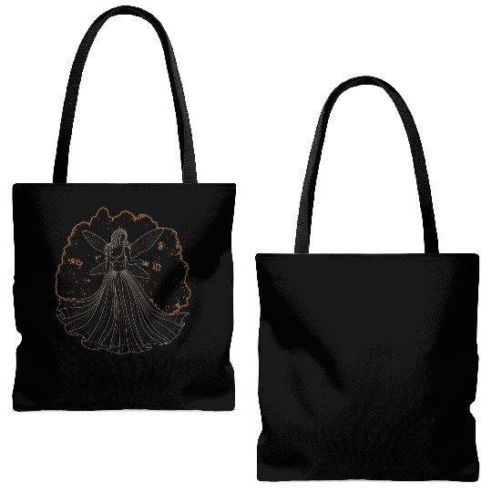 Fairy Tote Bags (AOP), Fairycore Fairy Forest Trees Grunge