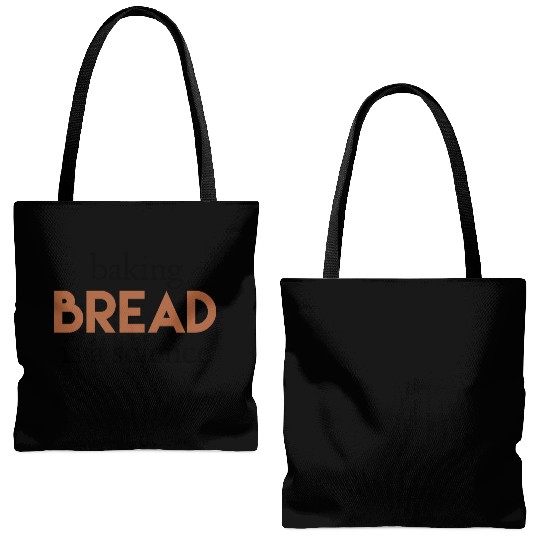 Baking bread is a science vintage hippie music Tote Bags (AOP)