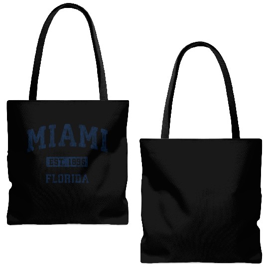 Miami Florida Fl Athletic Sports Tote Bags (AOP)