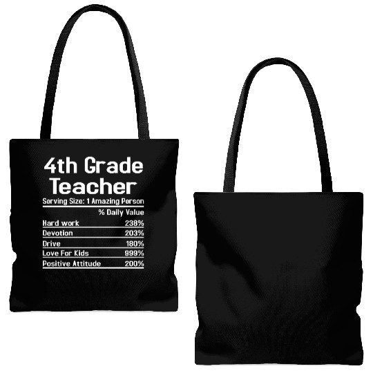 4th Grade Teacher Tote Bags (AOP)