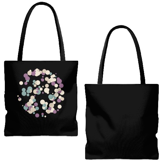 abstract circles pattern Tote Bags (AOP)