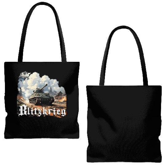 World War 2 Blitzkrieg Tote Bags (AOP)