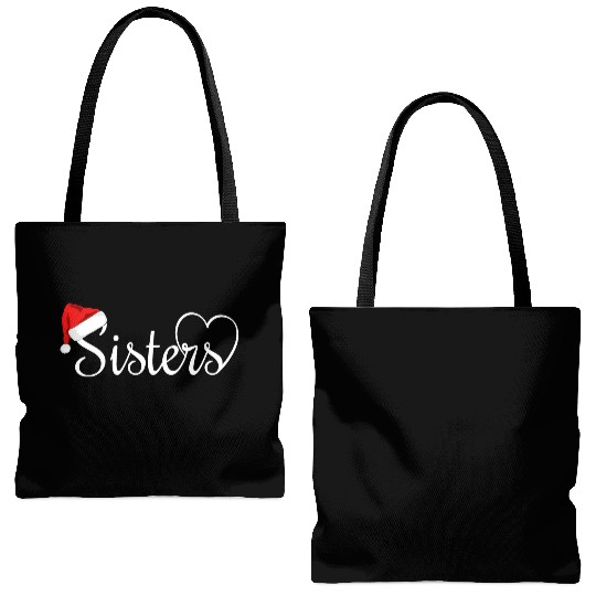 I Love My Sister Cute Sister Christmas Tote Bags (AOP)