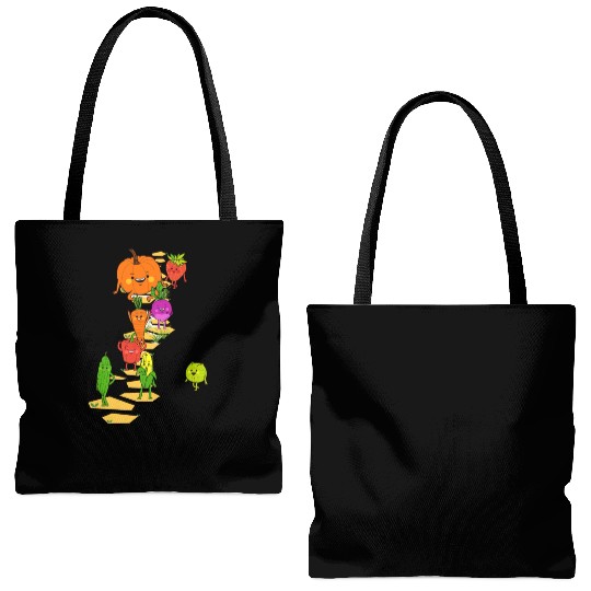 Farm Harvest Green Tote Bags (AOP)- From Garden to barn