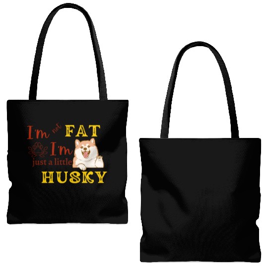 Husky Vibes: Embracing Body Positivity Tote Bags (AOP)