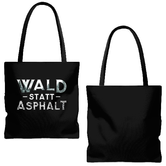 Forest Instead Of Asphalt Nature Tote Bags (AOP)