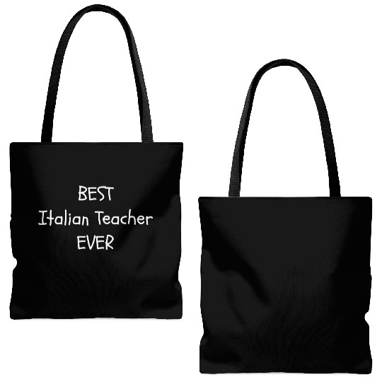 Best Italian Teacher Ever Tote Bags (AOP)