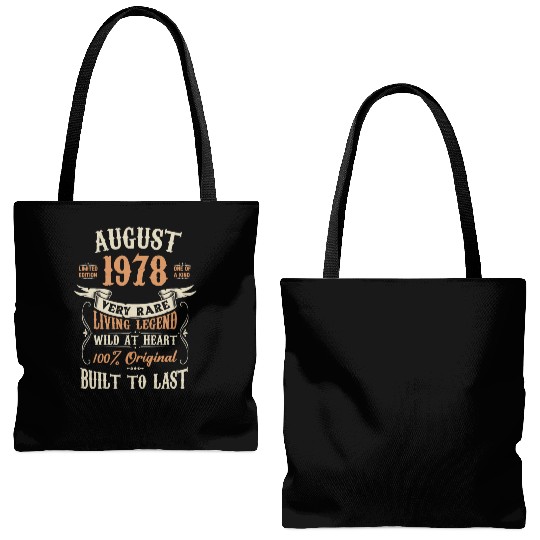 August 1978 Birthday Surprise Tote Bags (AOP)