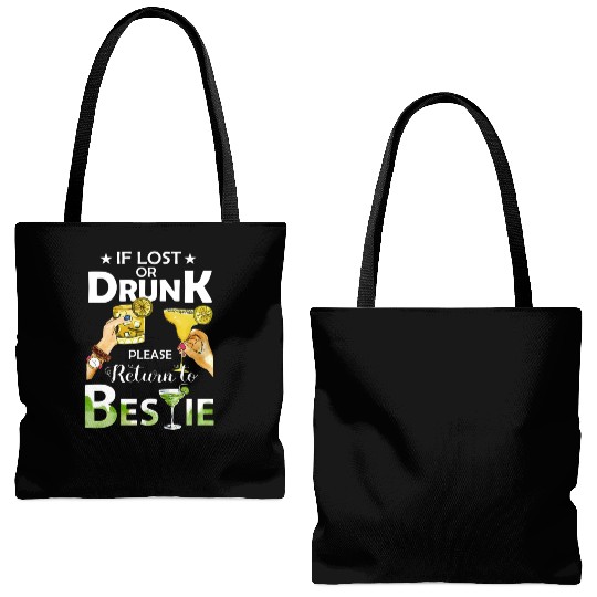 If Lost Or Drunk Please Return To Bestie Margarita Tote Bags (AOP)