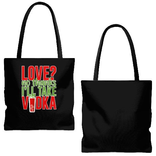 Love, No Thanks, I'll Take Vodka 2 Tote Bags (AOP)