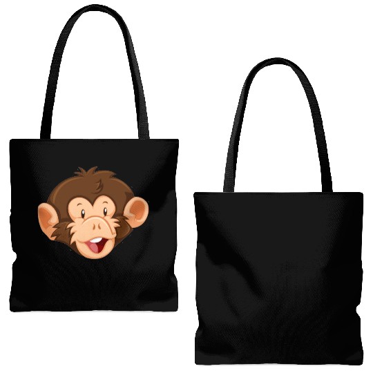 Monkey face Tote Bags (AOP)