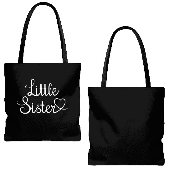I Love My Little Sister Cute Little Sister Tote Bags (AOP)