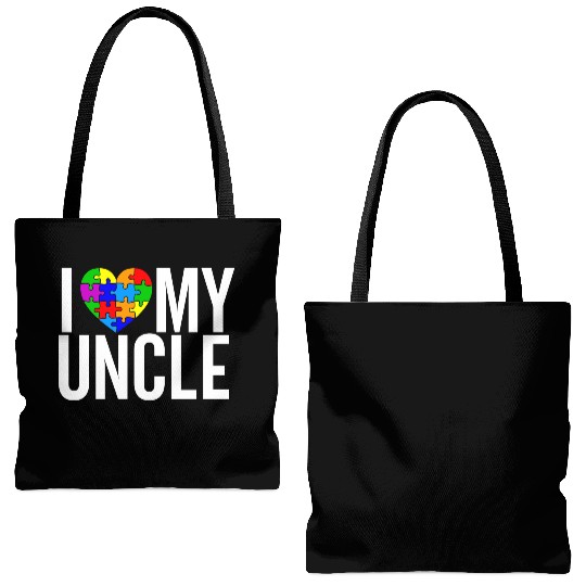 I Love my Uncle Tote Bags (AOP)