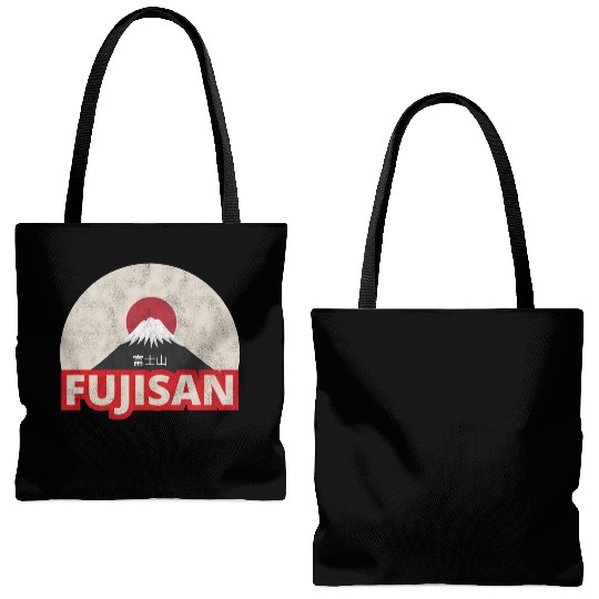 Japan Tokyo Mount Fuji Fujisan Tote Bags (AOP)