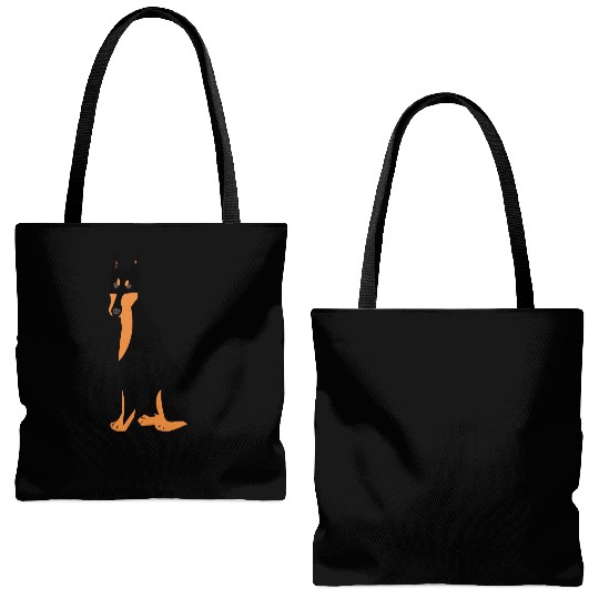 Doberman dog Tote Bags (AOP)