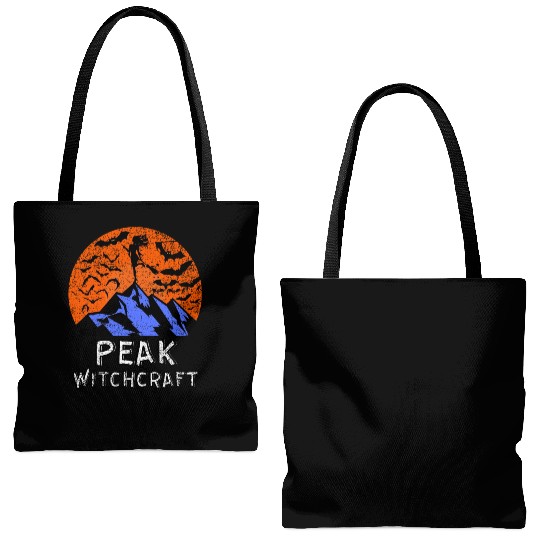 Peak Witchcraft Mountain Witch Tote Bags (AOP)