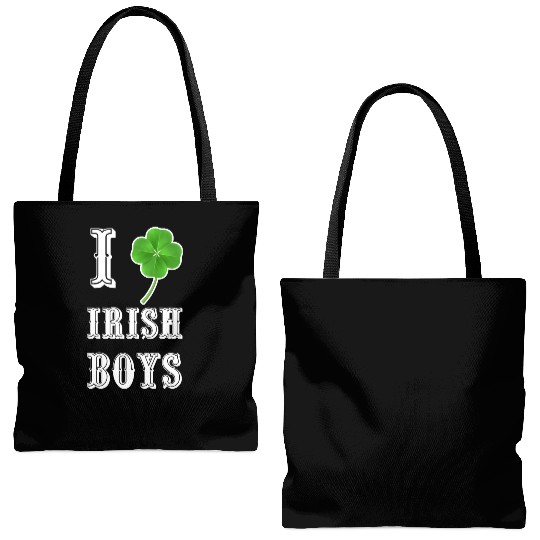 Shiny Saint Patrick s Day Shamrock Rhinestone Tote Bags (AOP)