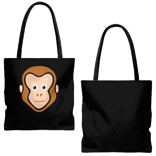 Monkey Face Adorable Tote Bags (AOP)